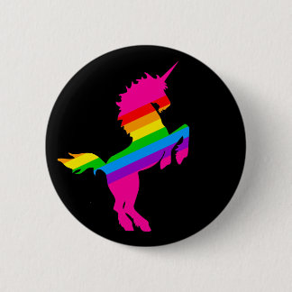 BADGE ROND 5 CM COREY TIGER 1980 RETRO VINTAGE UNICORN RAINBOW