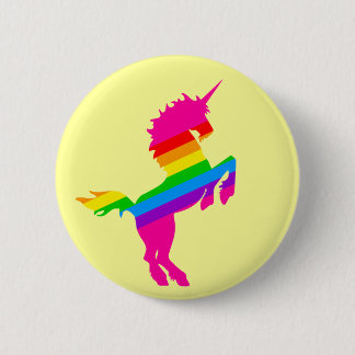 Badge Rond 5 Cm COREY TIGER 1980s RÉTRO VINTAGE LICORNE ARC-EN-CIE