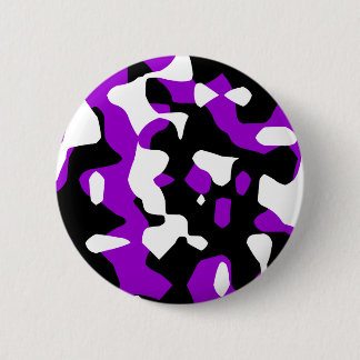 Badge Rond 5 Cm Corey Tiger 80s Rétro Camouflage Violet (Camo)