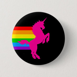 Badge Rond 5 Cm COREY TIGER 80s RETRO VINTAGE RAINBOW UNICORN