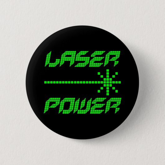Badge Rond 5 Cm COREY TIGER Années 80 RÉTRO PUISSANCE LASER (Devant)