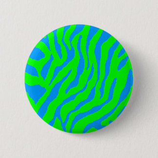 Badge Rond 5 Cm Corey Tiger Stripes de tigres Vintages des années