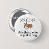 Badge Rond 5 Cm Corgi (Devant & derrière)