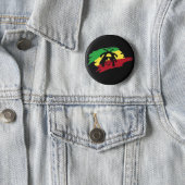Badge Rond 5 Cm Cori Reith Rasta reggae rasta (En situation)