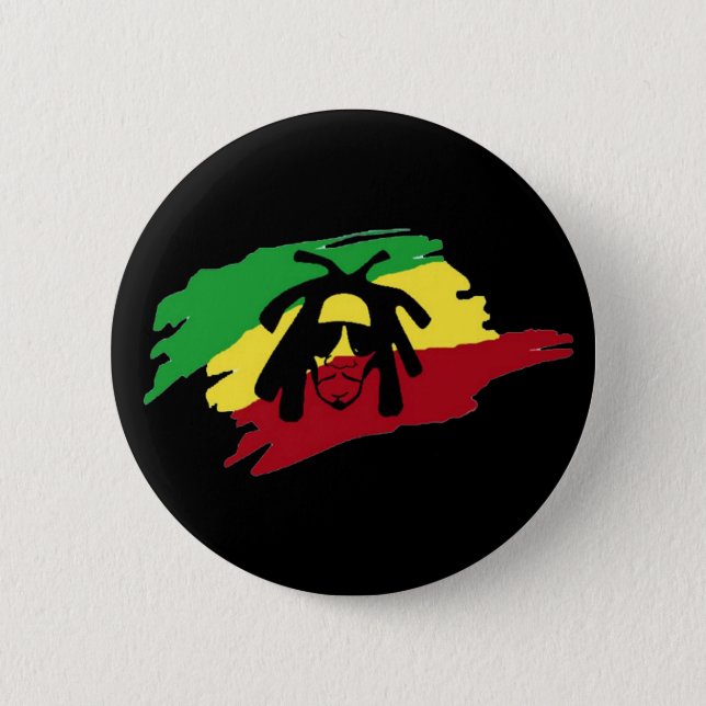 Badge Rond 5 Cm Cori Reith Rasta reggae rasta (Devant)