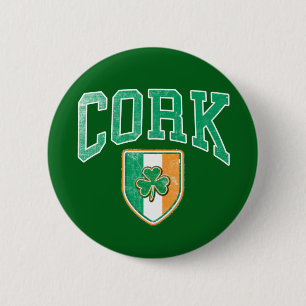 Badge Rond 5 Cm CORK Irlande
