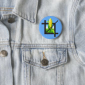 Badge Rond 5 Cm Corne (En situation)