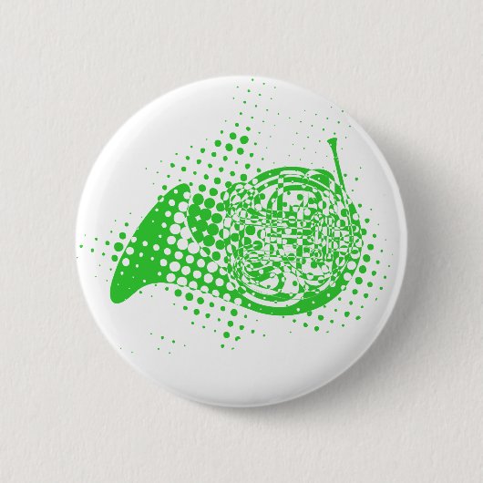 Badge Rond 5 Cm Corne demi-ton (Devant)
