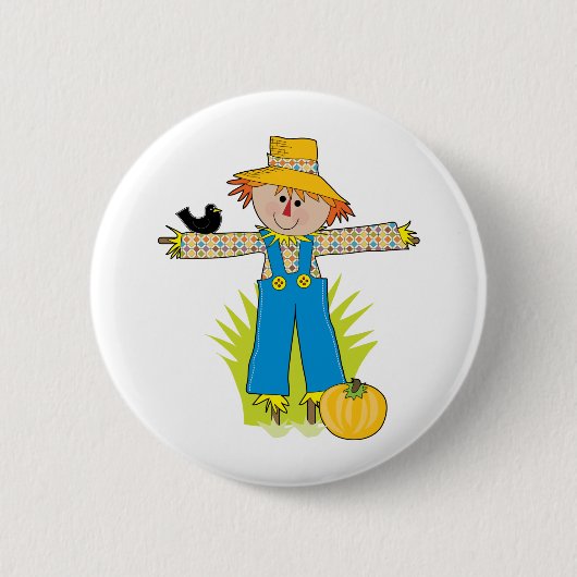 Badge Rond 5 Cm Corneille d'alerte (Devant)