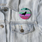 Badge Rond 5 Cm Corneille Indie (En situation)