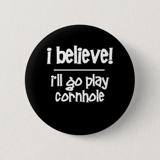 Badge Rond 5 Cm Cornhole drôle (Devant)