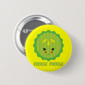 Badge Rond 5 Cm cornichon inconstant (Devant & derrière)