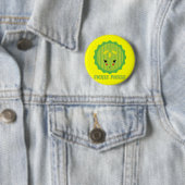 Badge Rond 5 Cm cornichon inconstant (En situation)