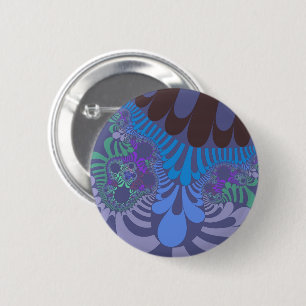 Badge Rond 5 Cm Cornouailles bleu