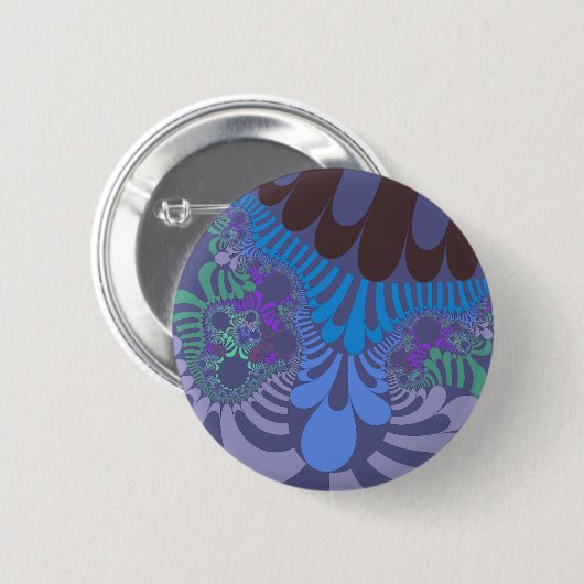 Badge Rond 5 Cm Cornouailles bleu (Devant & derrière)