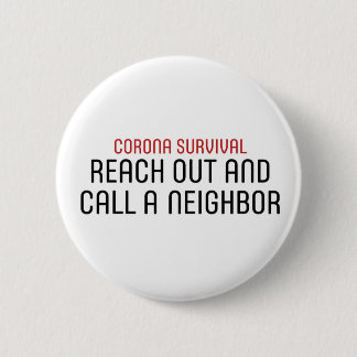 Badge Rond 5 Cm Corona-Survie-Reach