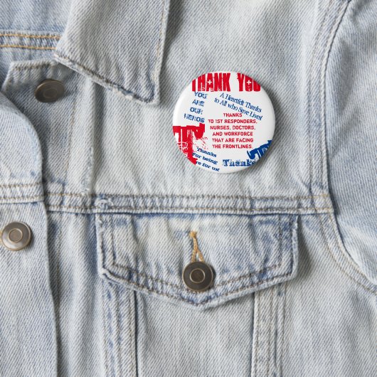 BADGE ROND 5 CM CORONA VIRUS (En situation)