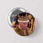Badge Rond 5 Cm Coronation du roi Charles III (Devant & derrière)