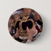 Badge Rond 5 Cm Coronation du roi Charles III (Devant)