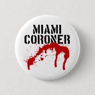 Badge Rond 5 Cm Coroner de palladium de métro de Miami
