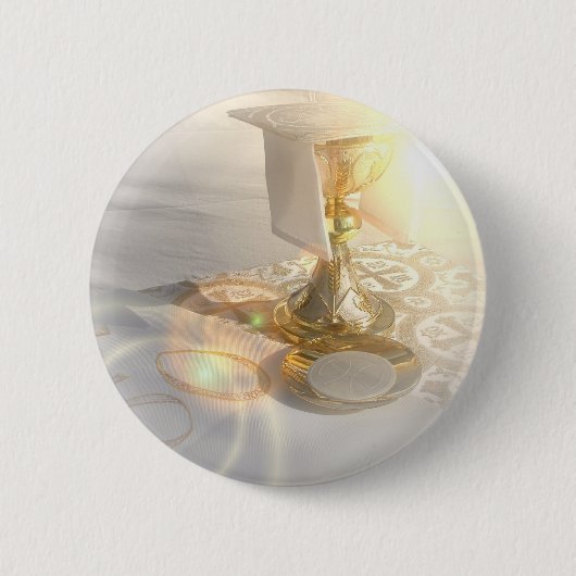Badge Rond 5 Cm Corps de bouton du Christ (Devant)