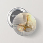 Badge Rond 5 Cm Corps de bouton du Christ (Devant & derrière)