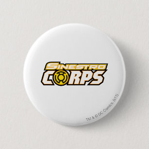 Badge Rond 5 Cm Corps de Sinestro