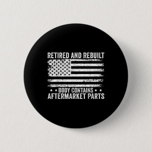 Badge Rond 5 Cm Corps Retraité Et Reconstruit Contient Une Pièce A