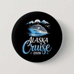 Badge Rond 5 Cm Correspondance Famille Amis et Groupe Alaskan Alas