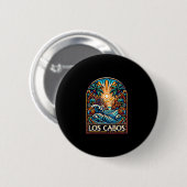 Badge Rond 5 Cm Correspondance Los Cabos (Devant & derrière)