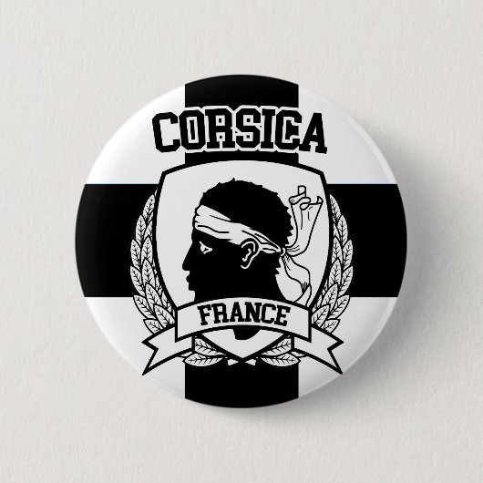 Badge Rond 5 Cm Corse (Devant)