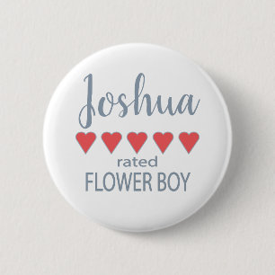 Badge Rond 5 Cm Cortège de mariage et de noce 5 Garçon aux fleurs