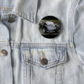 Badge Rond 5 Cm Corvette Classic Black Split Fenêtre (En situation)
