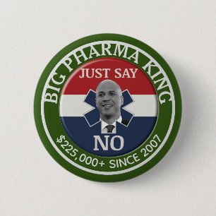 Badge Rond 5 Cm Cory Booker : Big Pharma King