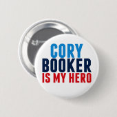 Badge Rond 5 Cm Cory Booker est mon héros (Devant & derrière)