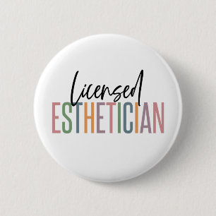 Badge Rond 5 Cm Cosmetologue esthétique agréé