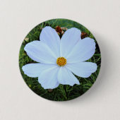 Badge Rond 5 Cm Cosmos blancs (Devant)