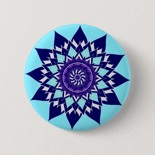 Badge Rond 5 Cm cosmos noir&blanc (Devant)