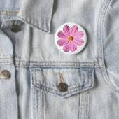 Badge Rond 5 Cm Cosmos roses (En situation)