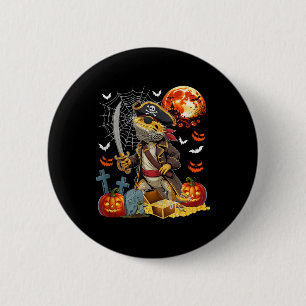 Badge Rond 5 Cm Cosplay Dragon Barbu Pirate Halloween Citrouille S