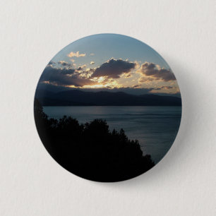 Badge Rond 5 Cm Costa del Cilento Sunrise bouton personnalisé