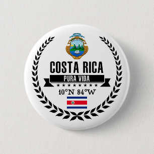 Badge Rond 5 Cm Costa Rica