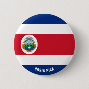 Badge Rond 5 Cm Costa Rica Flag Charming Patriotic