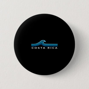 Badge Rond 5 Cm Costa Rica Vagues Vintage Hommes Femmes Filles Gar
