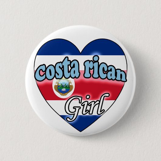 Badge Rond 5 Cm Costaricaine (Devant)