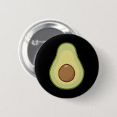 Badge Rond 5 Cm Costume Avocado - Halloween Vegan (Devant & derrière)