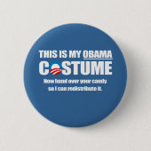 Badge Rond 5 Cm Costume Barack Obama (Devant)