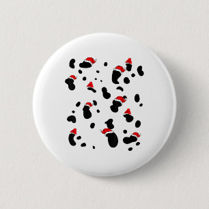 Badge Rond 5 Cm Costume dalmate Chien de Noël Enfants Femmes Homme