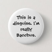 Badge Rond 5 Cm Costume de Bacchus (Devant)