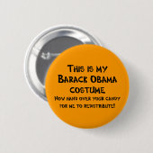 Badge Rond 5 Cm Costume de Barack Obama (Devant & derrière)